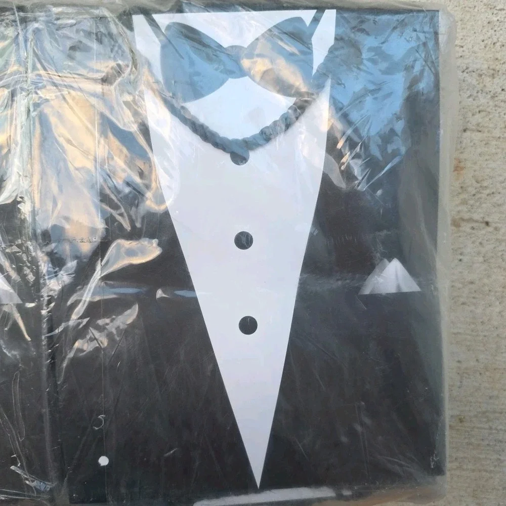 NEW 96 Wedding‎ Gift Bags 3.1x7.5x9 Inches Bride Dress & Groom Tux Design